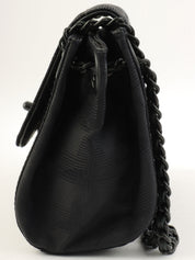 2001 New Travel Line CC Turn Lock Chain Shoulder Bag, Black