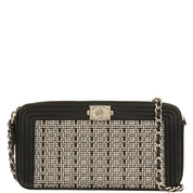 Around 2016 Made Boy Chanel Wallet on Chain Black