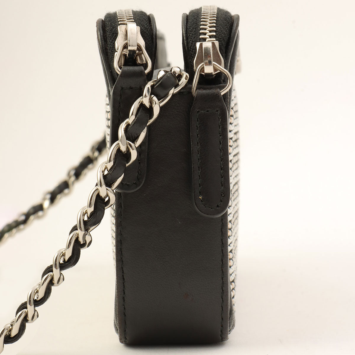 Around 2016 Made Boy Chanel Wallet on Chain Black