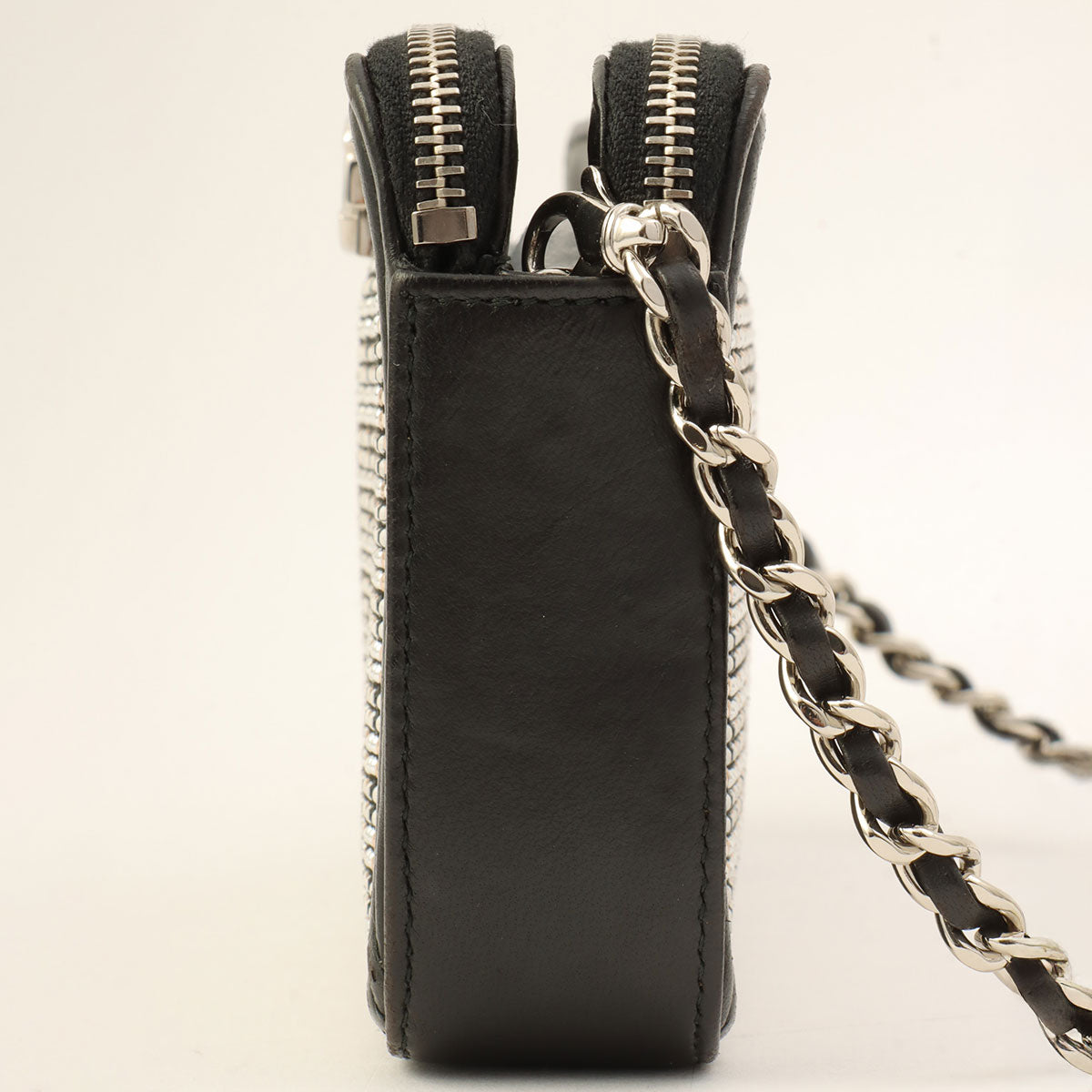 Around 2016 Made Boy Chanel Wallet on Chain Black