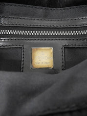 Lapin Fur FF Logo Plate 单肩包 黑色