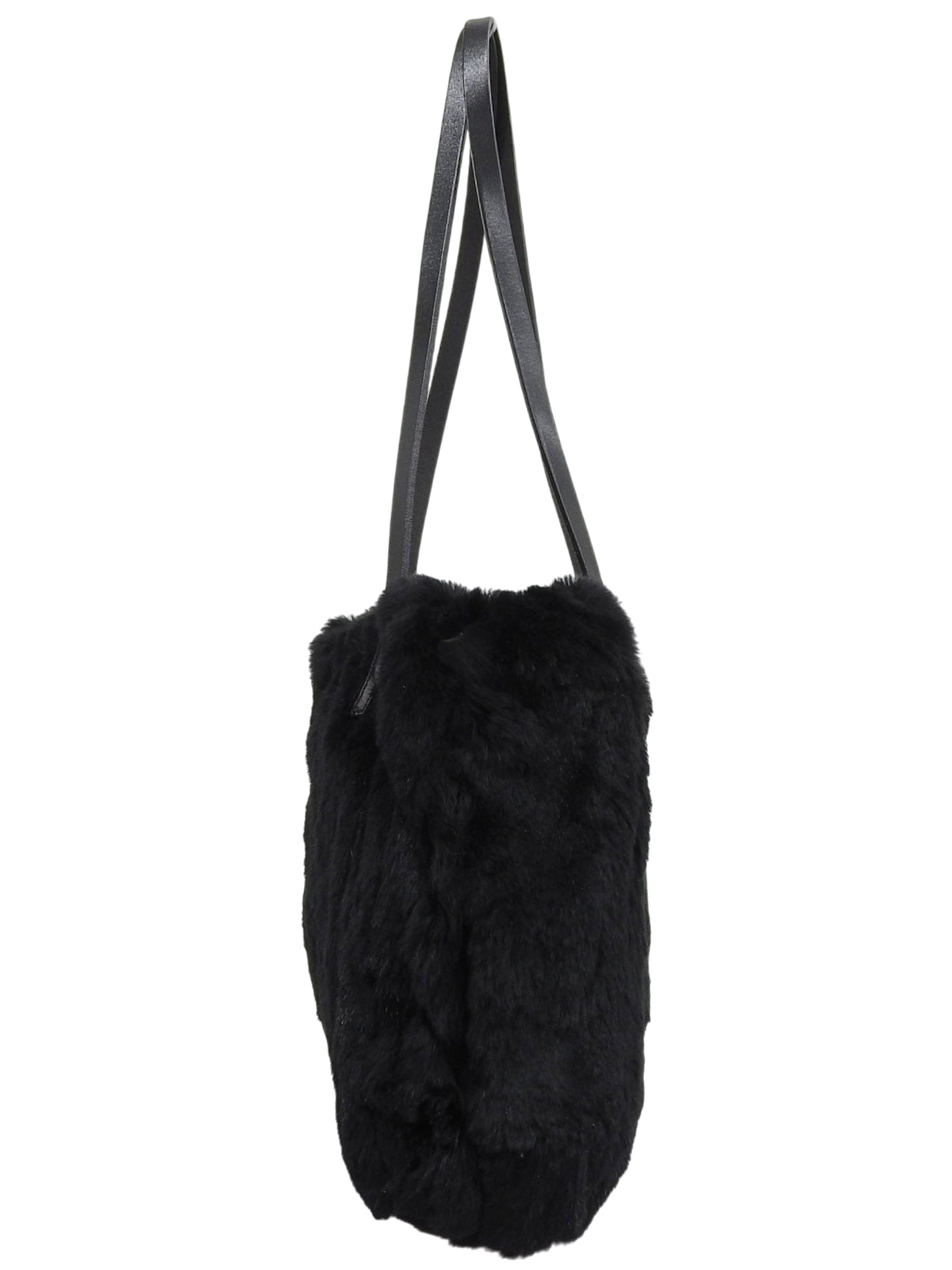 Lapin Fur FF Logo Plate 单肩包 黑色