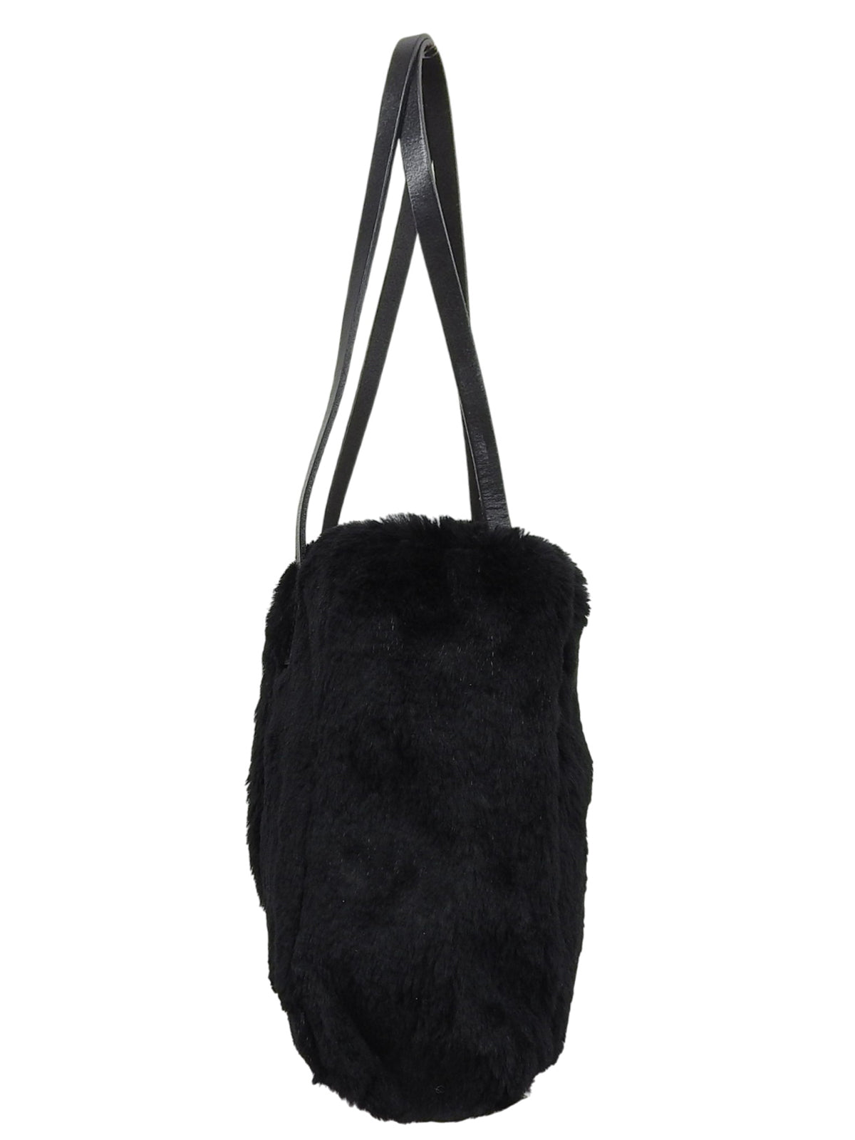 Lapin Fur FF Logo Plate 单肩包 黑色