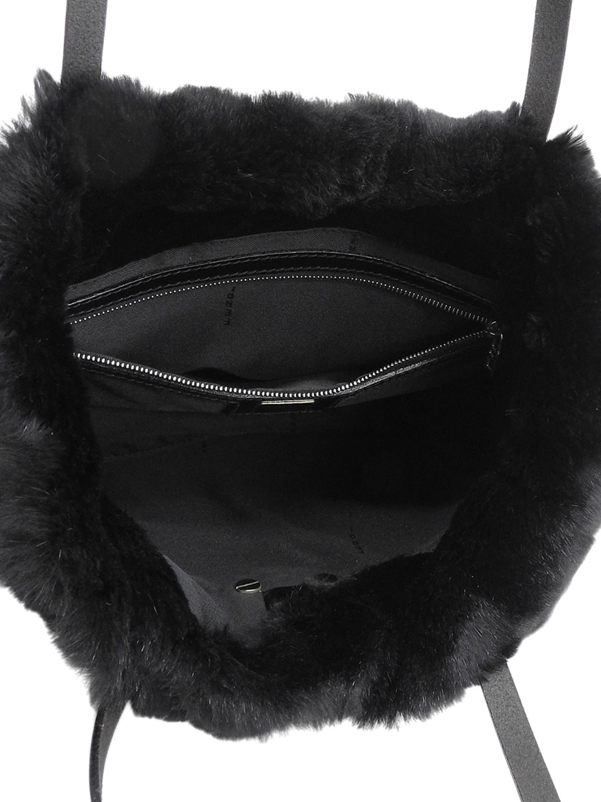 Lapin Fur FF Logo Plate 单肩包 黑色