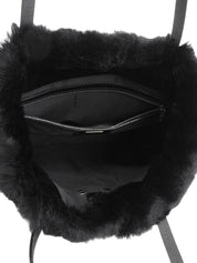 Lapin Fur FF Logo Plate 单肩包 黑色