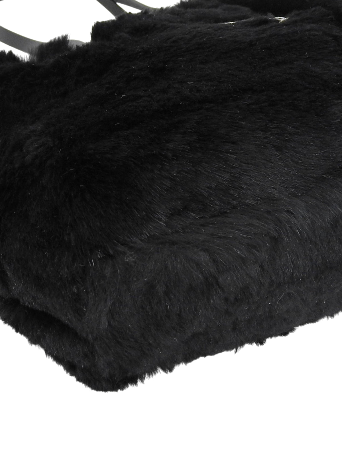 Lapin Fur FF Logo Plate 单肩包 黑色