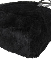 Lapin Fur FF Logo Plate 单肩包 黑色