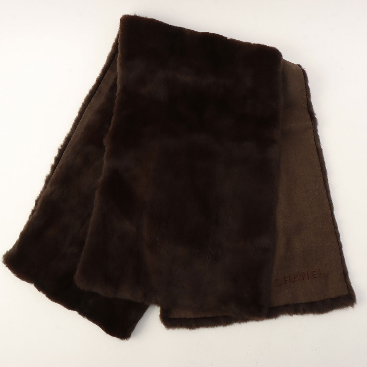 Circa 1998 Rabanne Fur Brown Marble Pattern Shoulder Bag Dark Brown