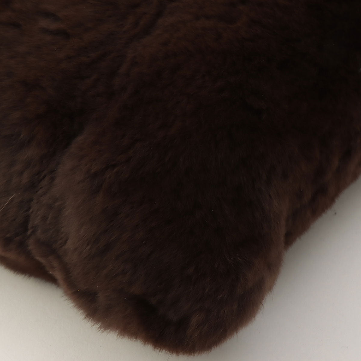 Circa 1998 Rabanne Fur Brown Marble Pattern Shoulder Bag Dark Brown