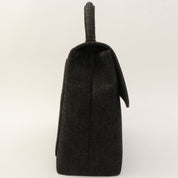 1998 Denim CC Turnlock Handbag Black