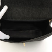 1998 Denim CC Turnlock Handbag Black