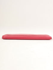 1997 Caviar Skin CC Mark Stitch Long Wallet in Fuchsia Pink