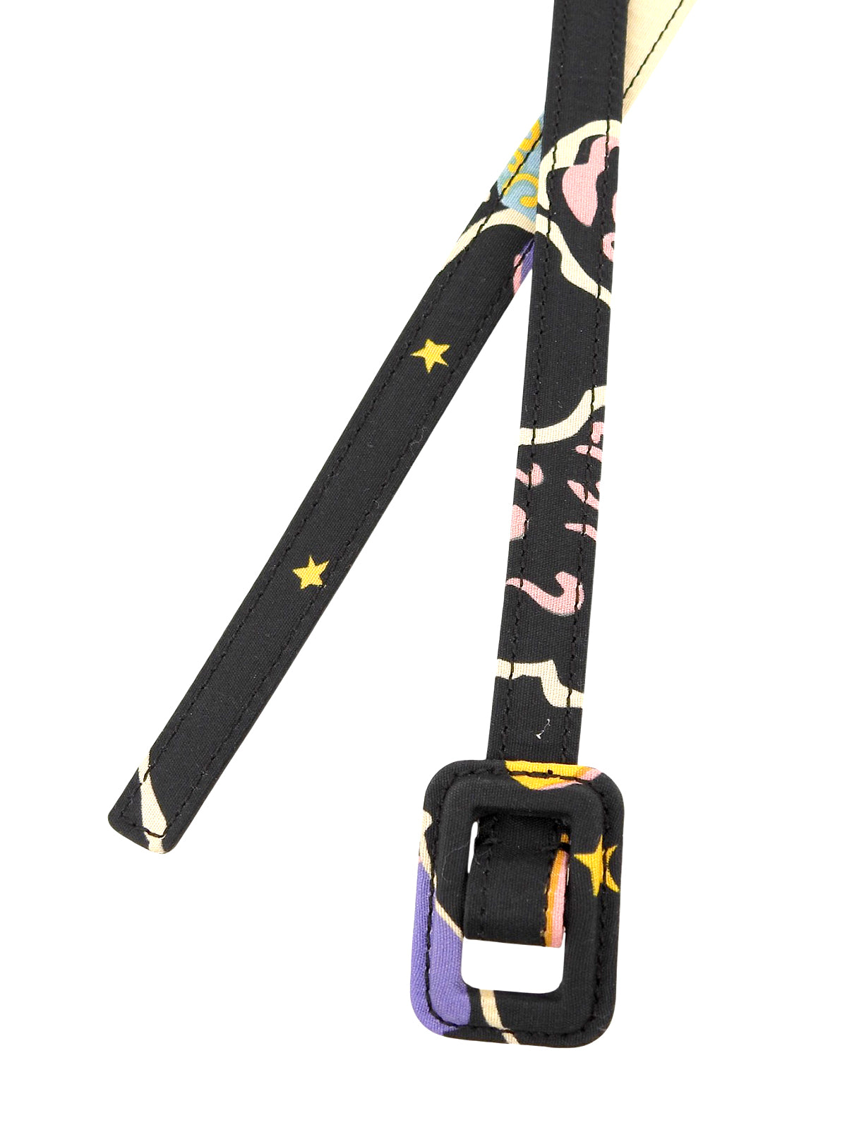 デザインパターンベルト ブラック/マルチ