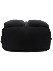 Nylon Logo Plate Backpack in Black