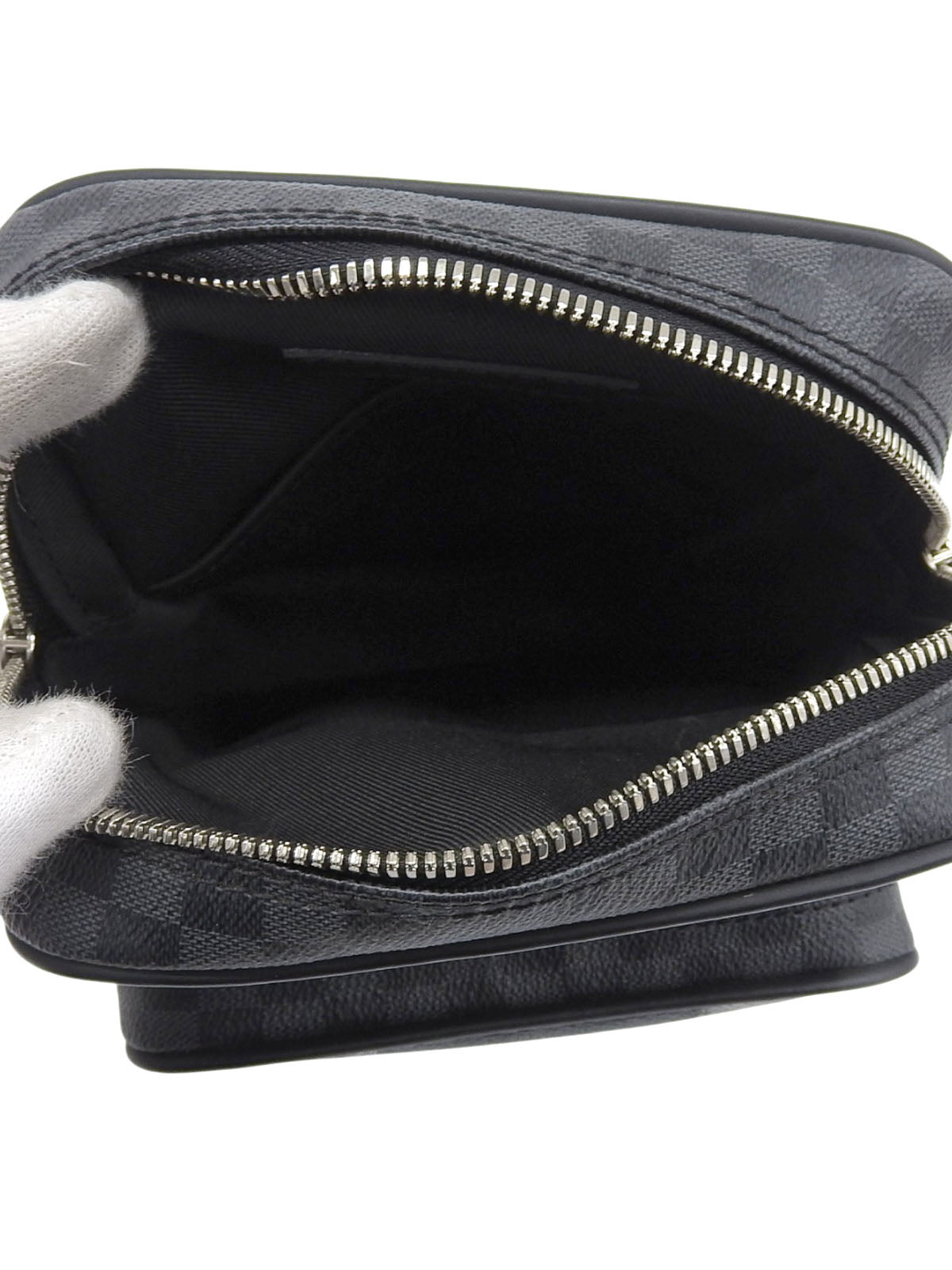 2015年製 キャンバスダミエアマゾンクリストファーネメス ノワール