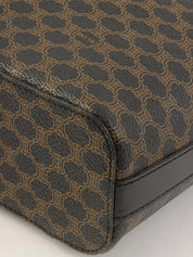 マカダムパターンサークルロゴ2wayバニティバッグ ブラウン/ブラック