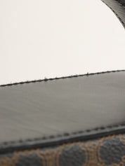 マカダムパターンサークルロゴ2wayバニティバッグ ブラウン/ブラック