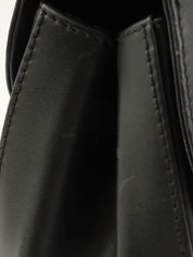 黑色双 Gancini 盘肩包