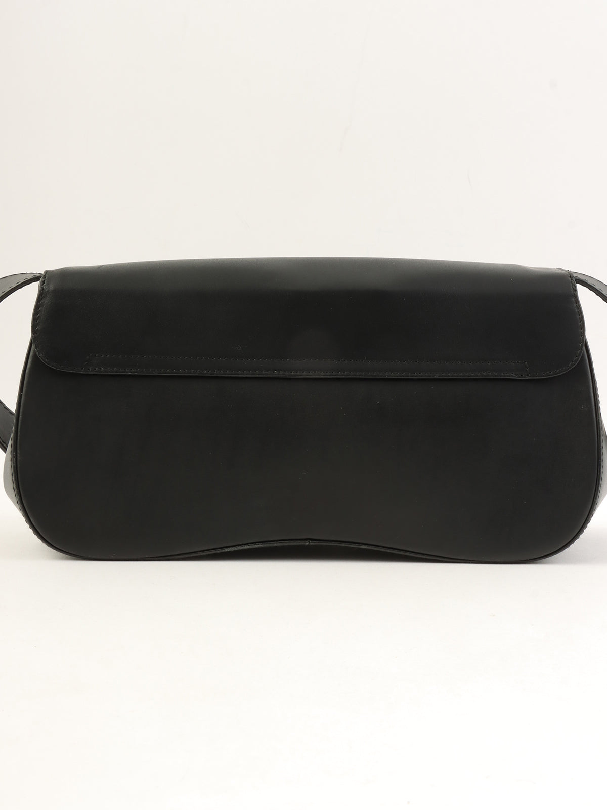 黑色双 Gancini 盘肩包