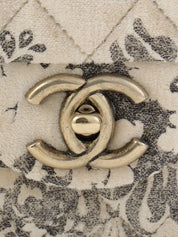 2009年丝绒花纹经典翻盖链条包，25厘米