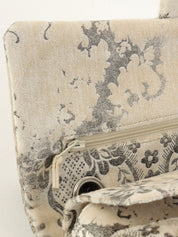 2009 velour flower pattern classic flap chain bag 25cm