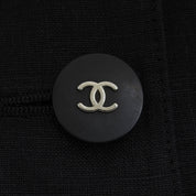 1996 Linen CC Mark Button Jacket #38 Black