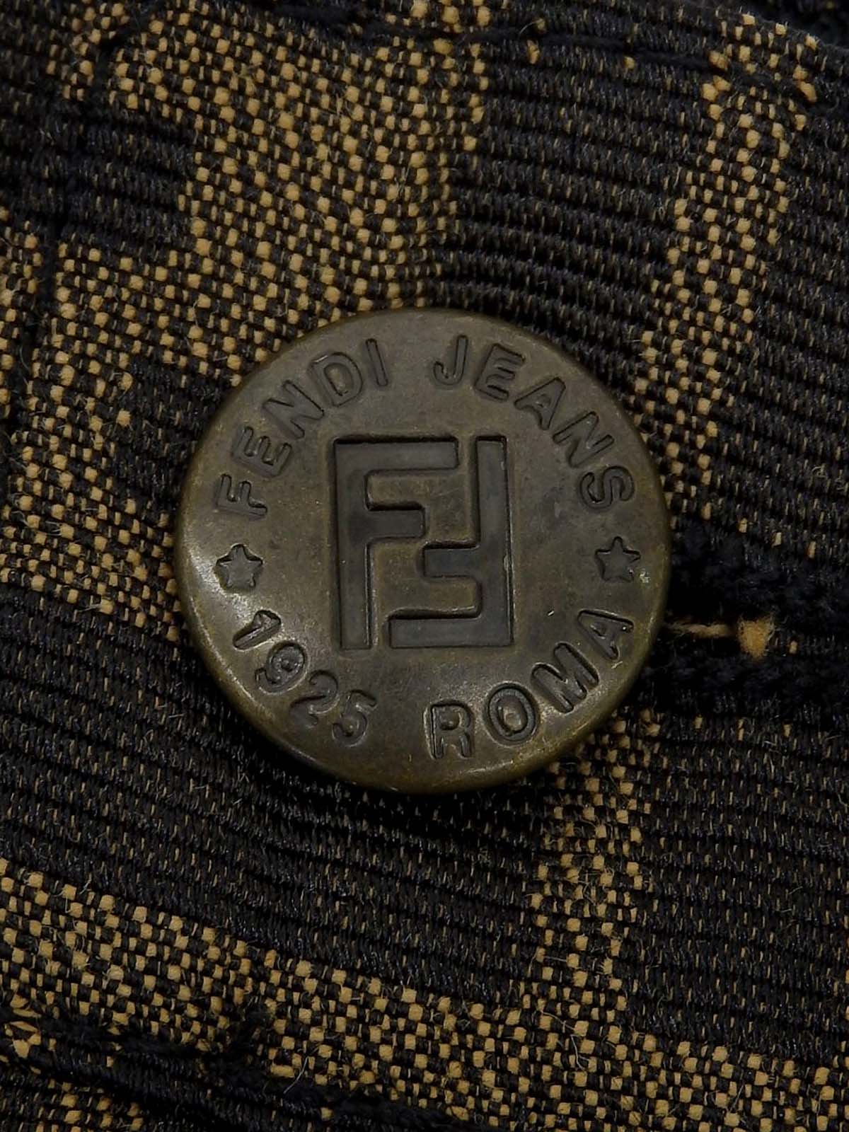 棕色 Zucca 图案半身裙