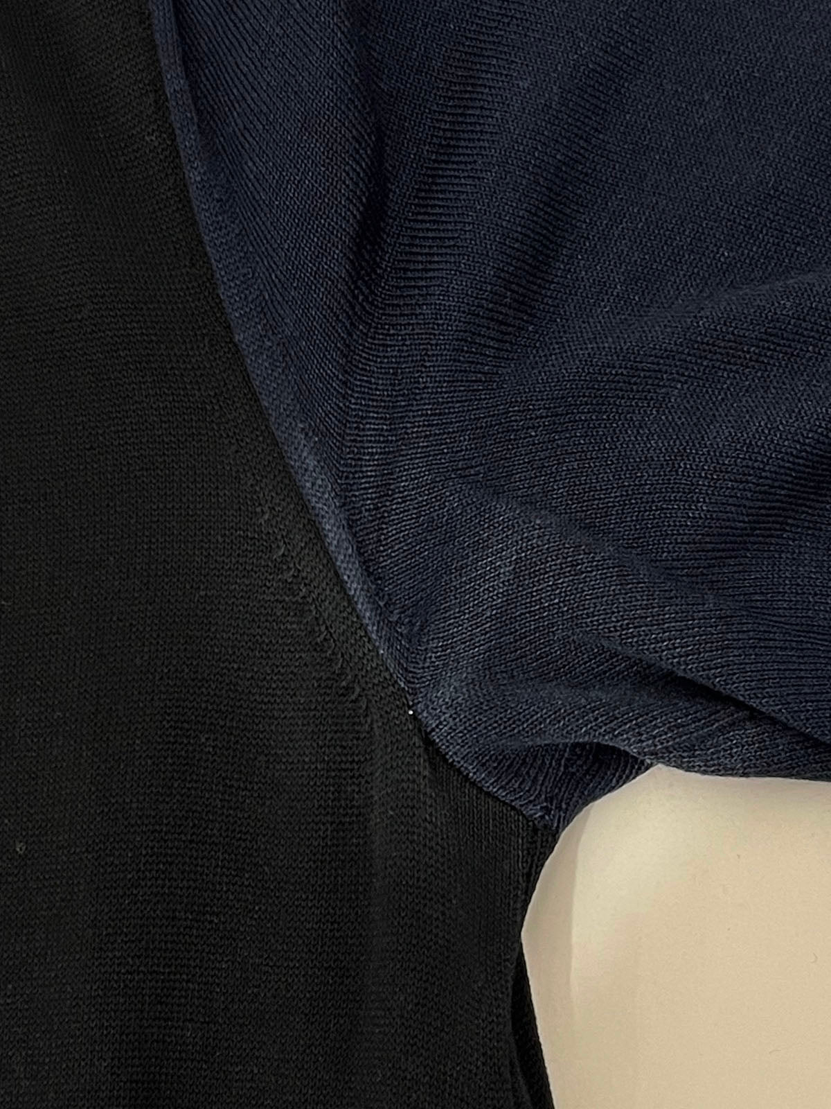 Silk Flower Motif Short Sleeve Shirt Dress in Black/Navy