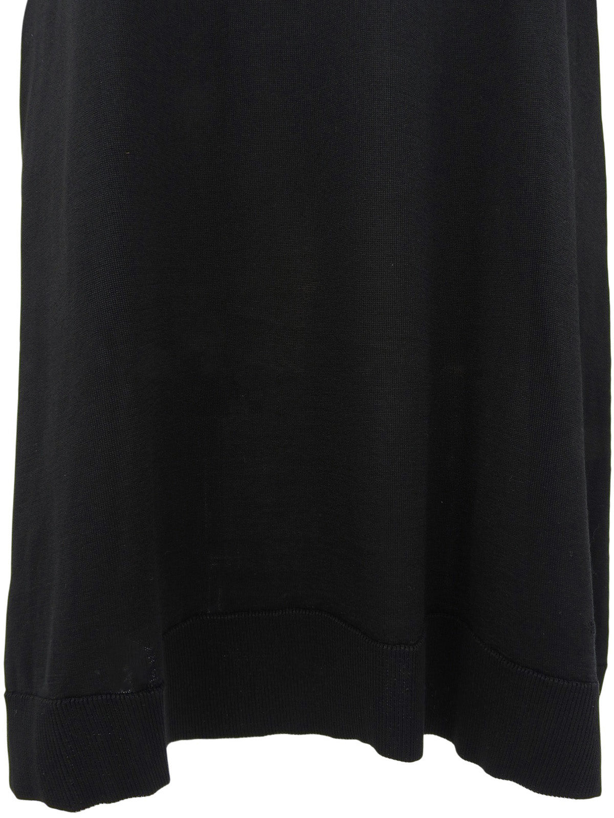 シルクフラワーモチーフ半袖シャツワンピース ブラック/ネイビー