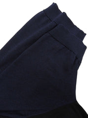 シルクフラワーモチーフ半袖シャツワンピース ブラック/ネイビー