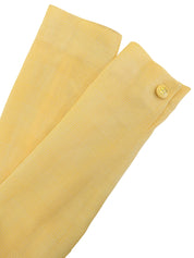 チェックパターンマカダムボタンセットアップ クリームイエロー