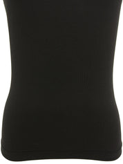 Rhinestone Logo Sleeveless Top in Black
