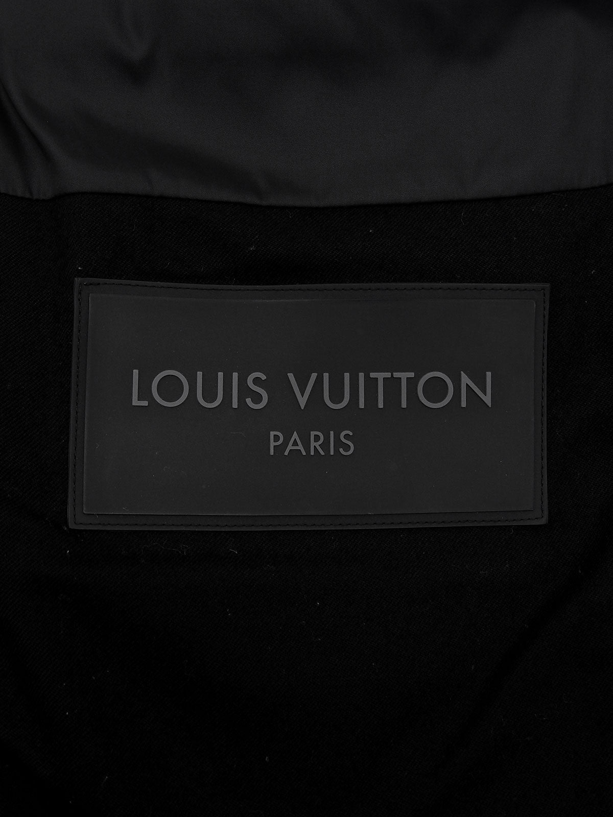 Logo Button 2-Way Down Coat in Black