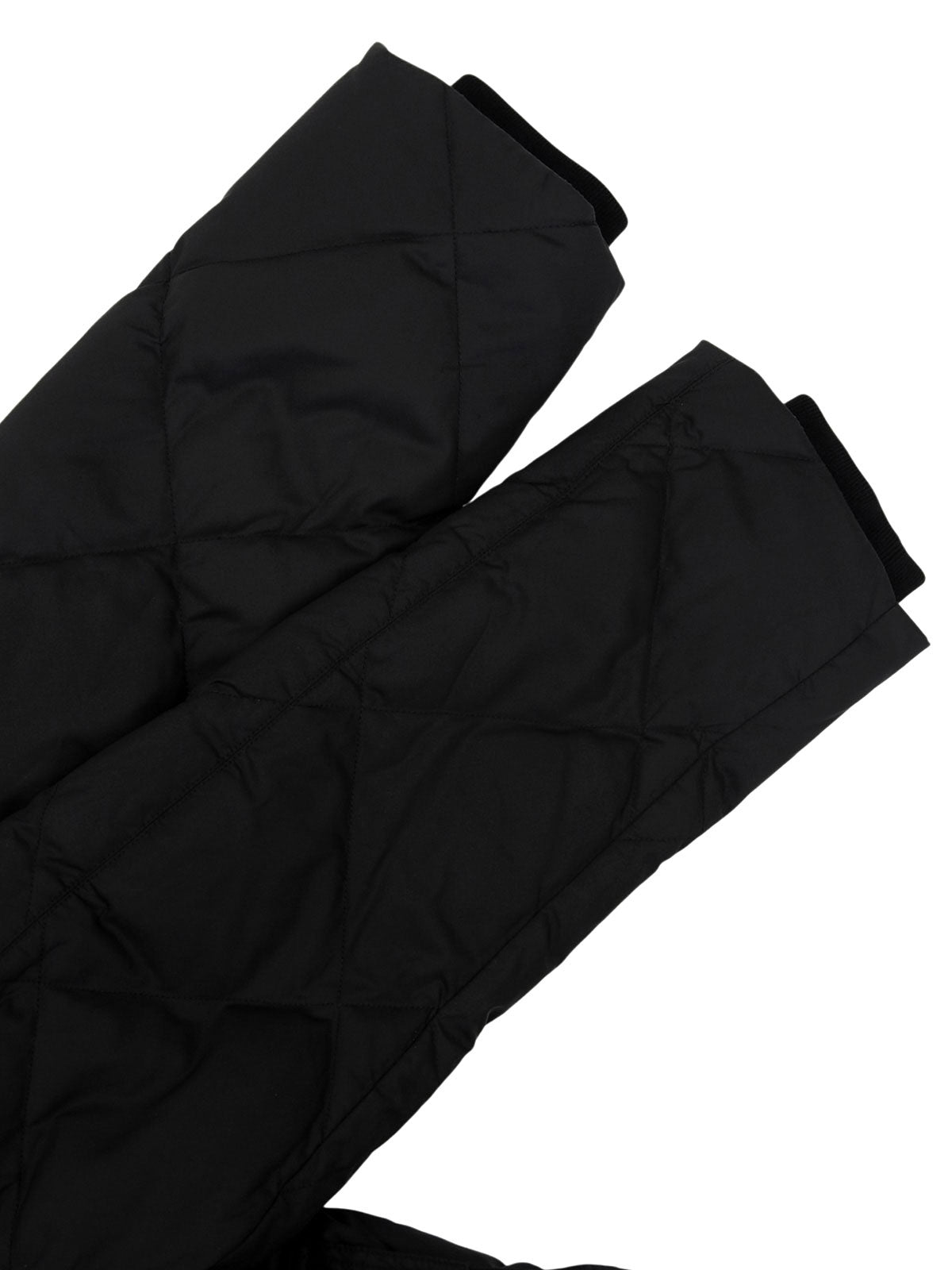Logo Button 2-Way Down Coat in Black