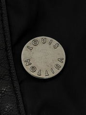 Logo Button 2-Way Down Coat in Black