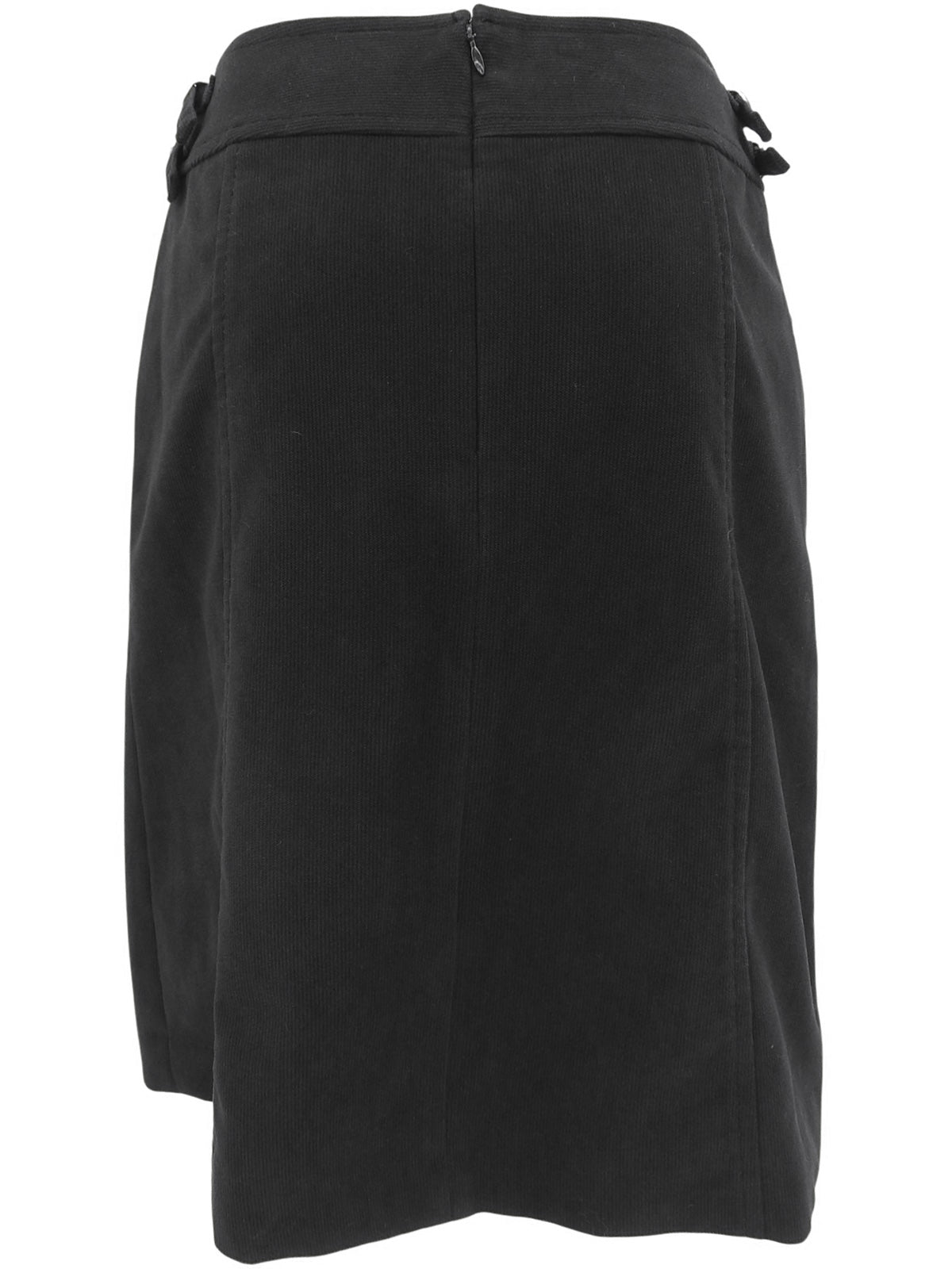 ロゴボタンスカート ブラック