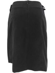 ロゴボタンスカート ブラック