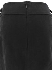 ロゴボタンスカート ブラック