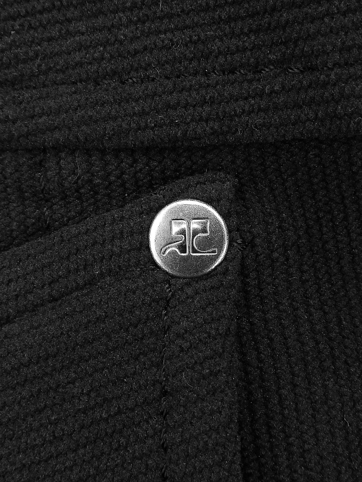 ロゴボタンスカート ブラック