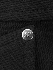 ロゴボタンスカート ブラック