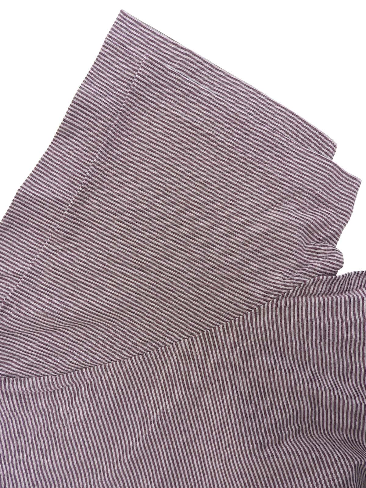 Border pattern logo embroidered polo shirt in gray/purple