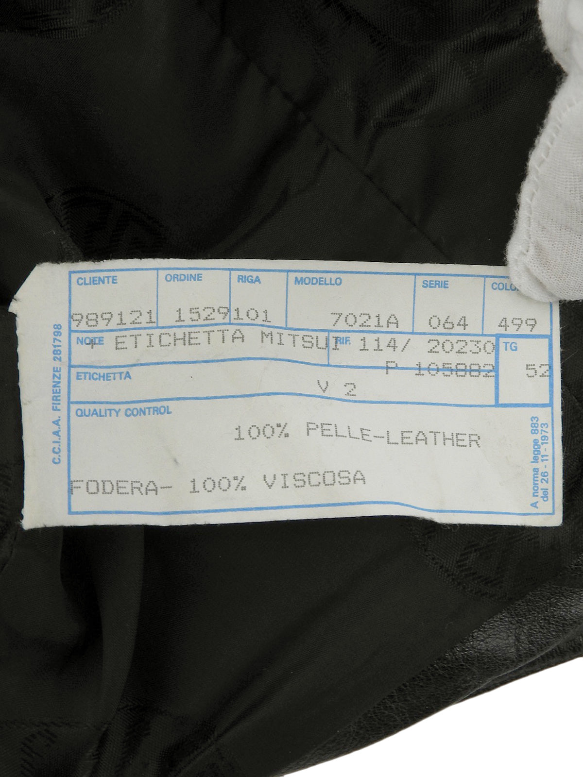 Real Leather Logo Button Vest in Black