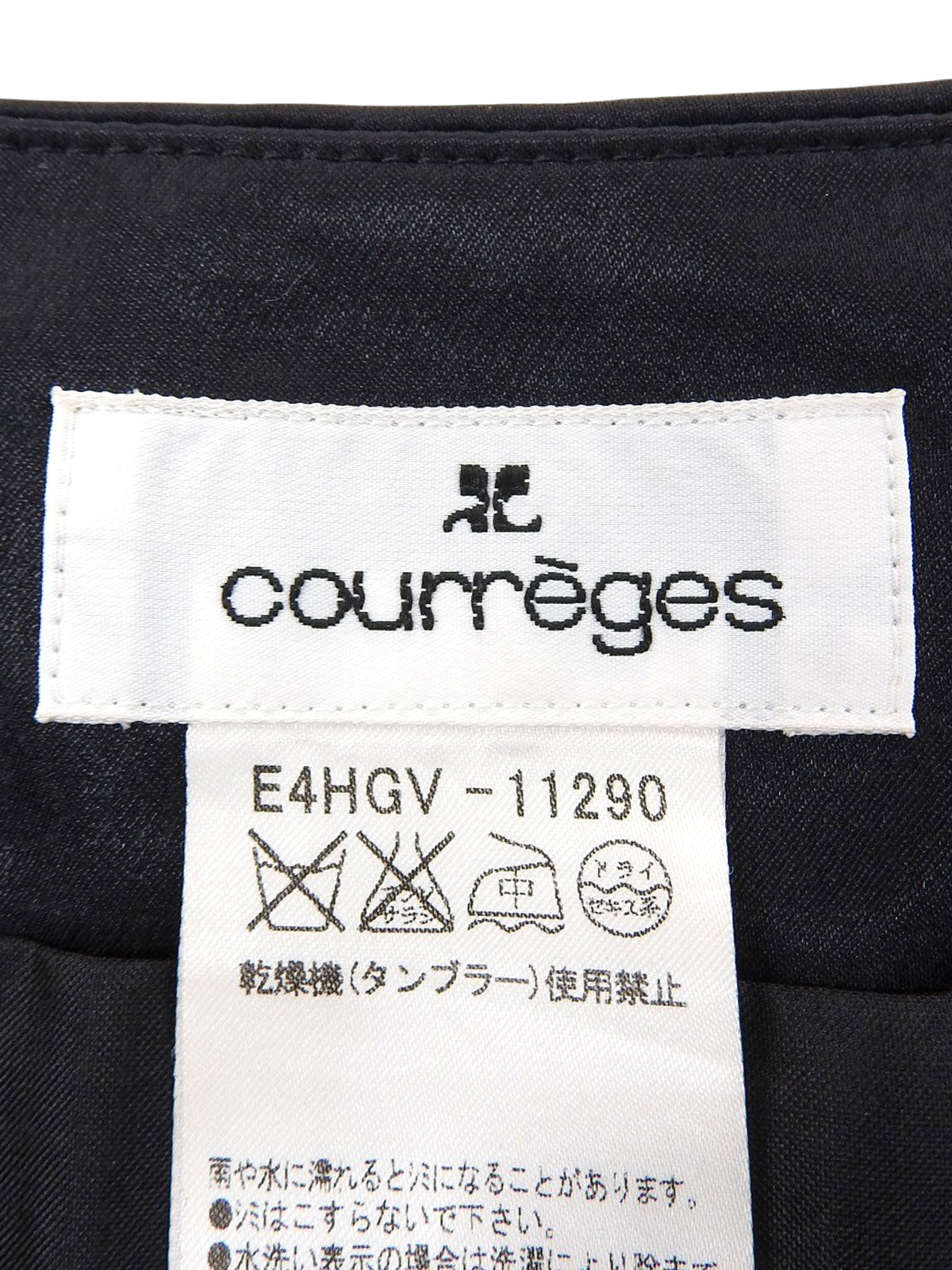 フラワーパターンタイトスカート ブラック