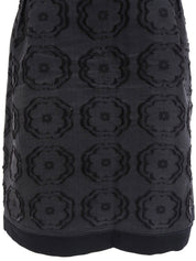 Floral Pattern Tight Skirt #36 Black