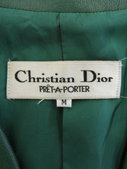 Green leather jacket