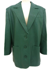 Green leather jacket