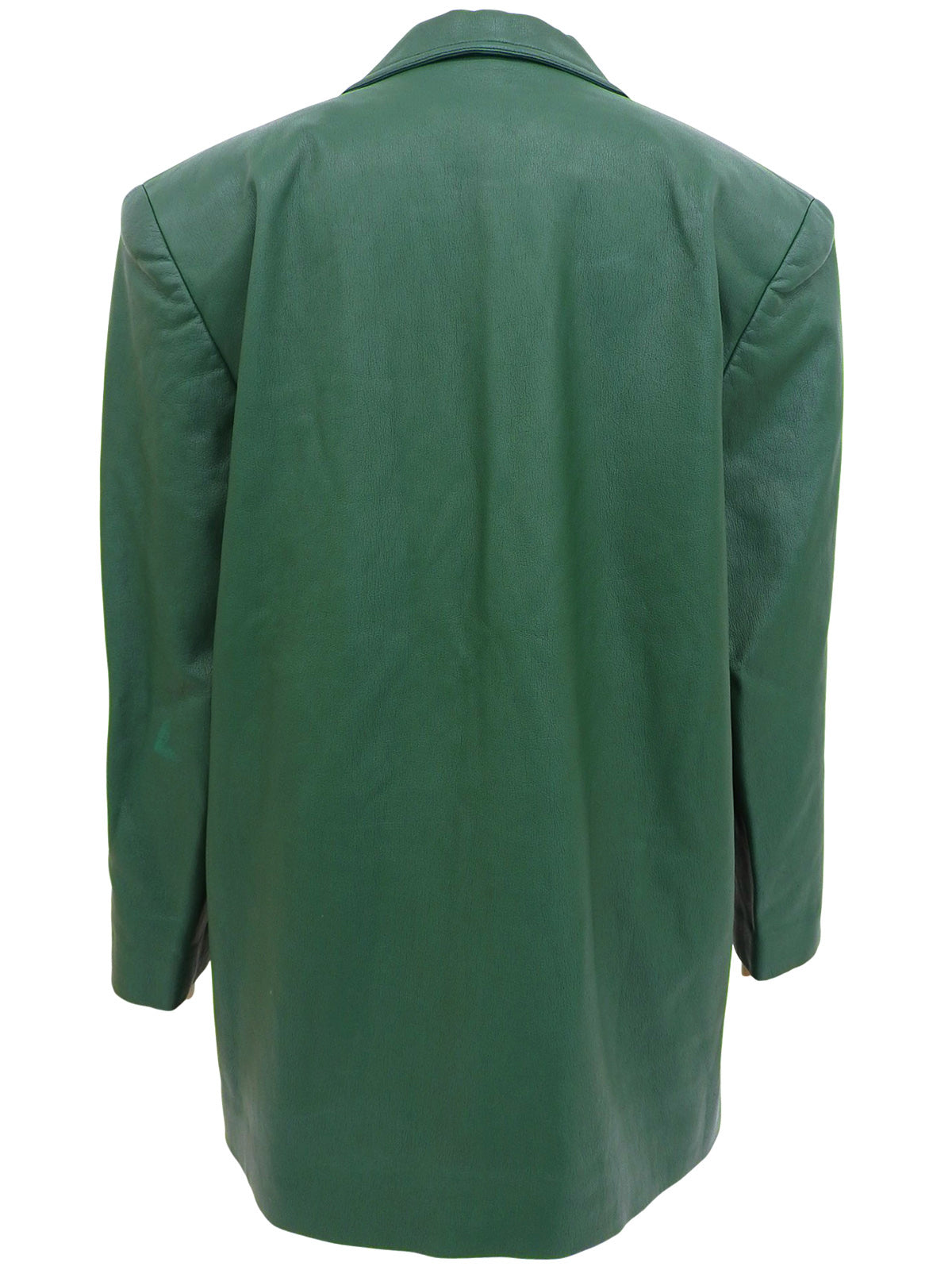 Green leather jacket