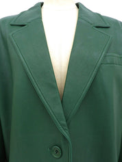 Green leather jacket