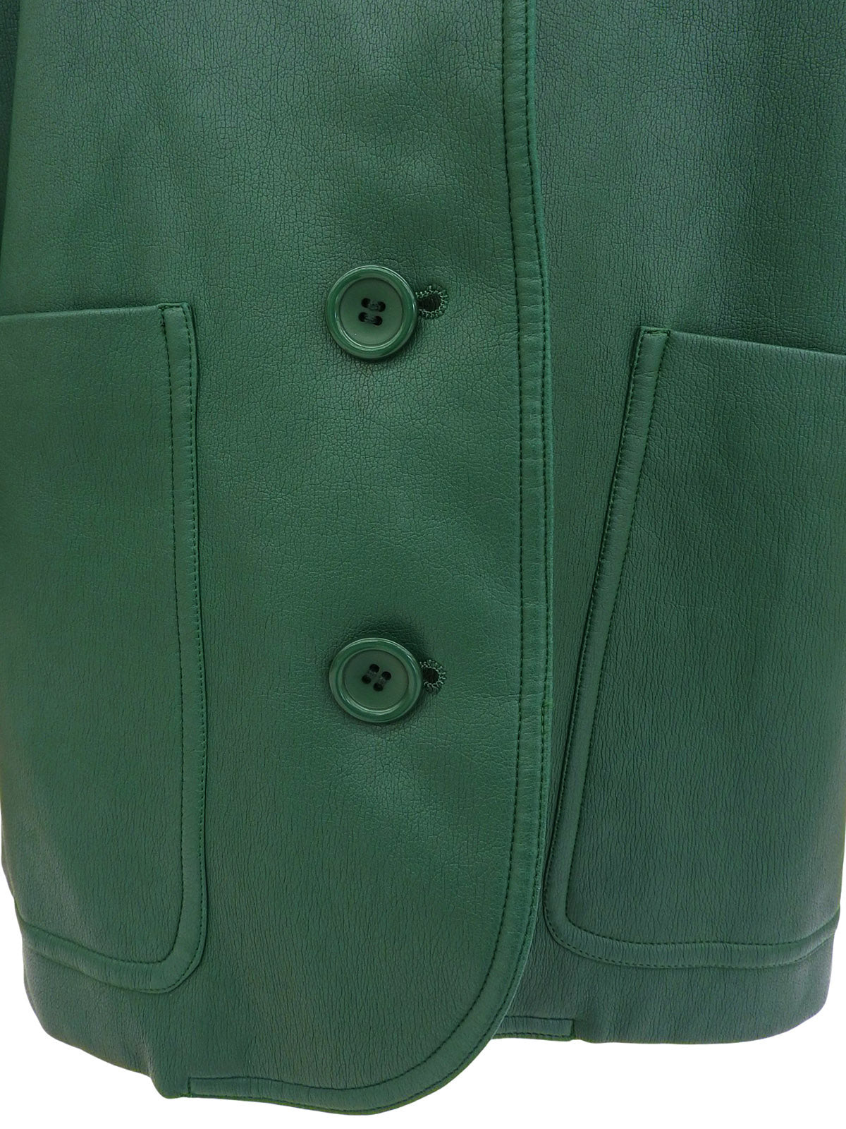 Green leather jacket