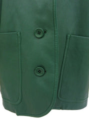 Green leather jacket